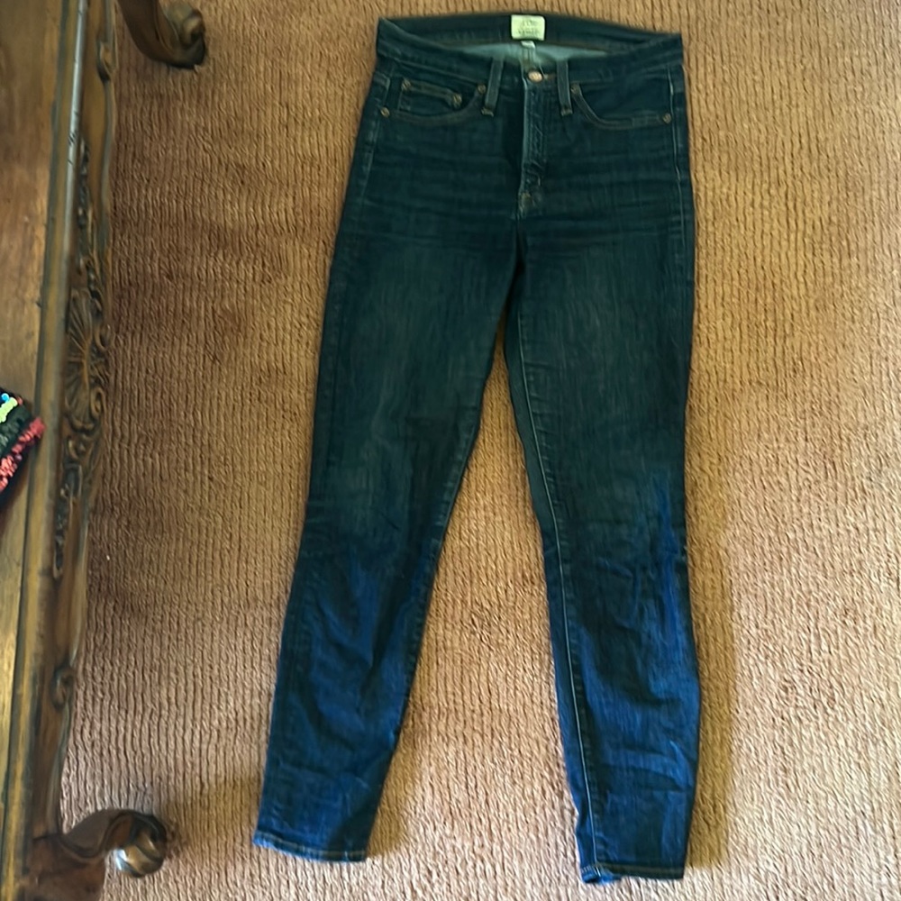 J.Crew high rise skinny blue jeans size 27